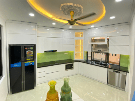 Tủ bếp thùng inox cánh Acrylic (2)