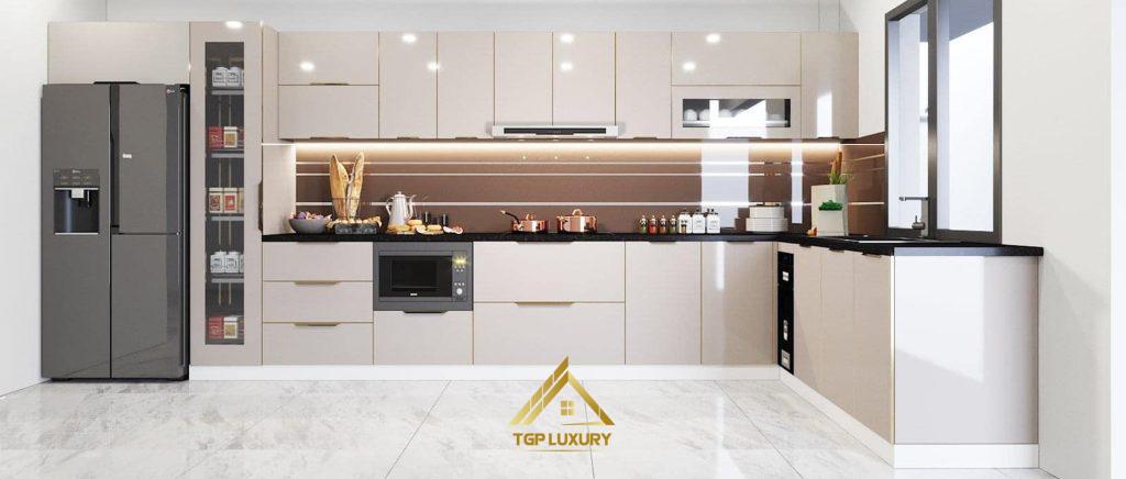 Tủ bếp Inox cánh kính - Nội thất Bếp xinh - Nội thất & Tủ bếp